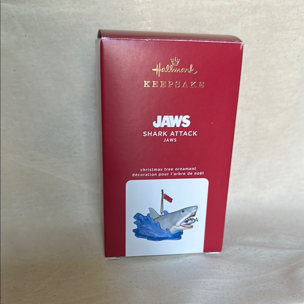 Hallmark Jaws Shark Ornament with Red Box